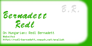 bernadett redl business card